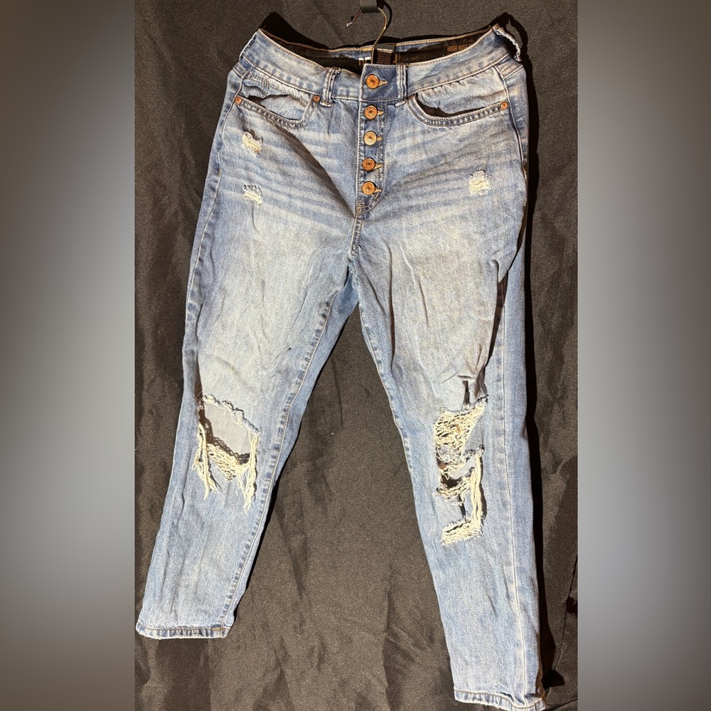 Rewash jeans size 9/29 high rise vintage Mom jeans button up